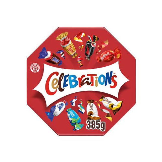 Celebrations Milk Chocolate Centerpiece Box Chocolate & Biscuit Bars 385g