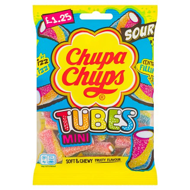 Chupa Chups Mini Sour Tubes 120g