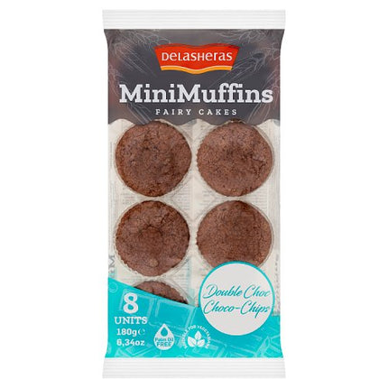 Delasheras Double Choc 8 Fairy Cakes 180g