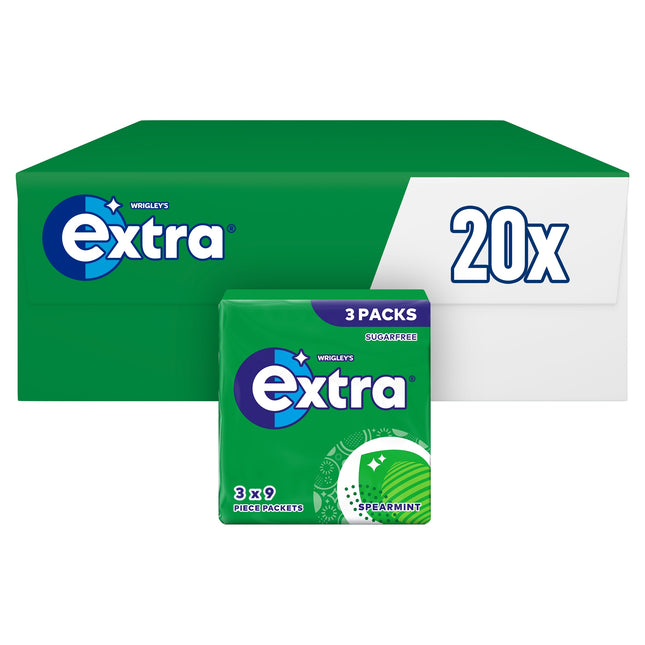 Extra Spearmint Sugarfree Chewing Gum 3 Packs