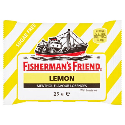 Fisherman's Friend Lemon Menthol Flavour Lozenges 25g