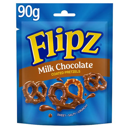 Flipz Milk Chocolate Coated Pretzels 90g