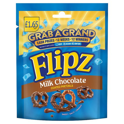 Flipz Milk Chocolate Coated Pretzels 80g £1.65