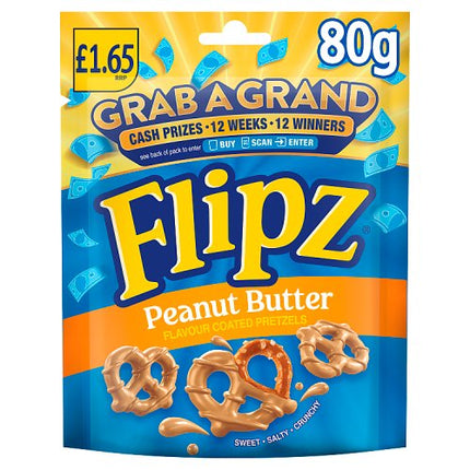 Flipz Peanut Butter Pretzels 80g £1.65