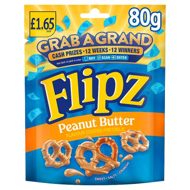 Flipz Peanut Butter Pretzels 80g £1.65