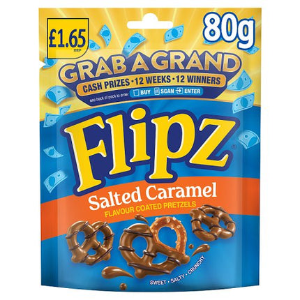 Flipz Salted Caramel Pretzels 80g £1.65