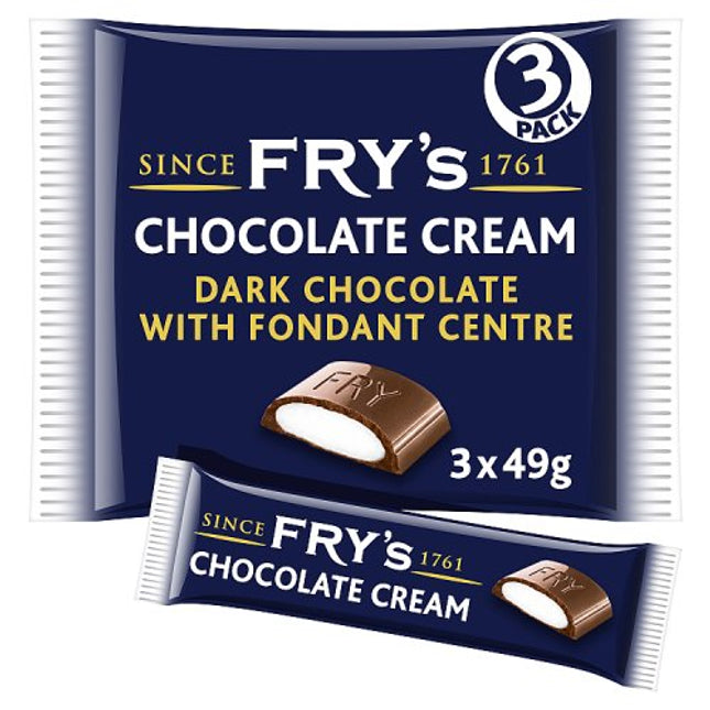 Frys Chocolate Cream 3 Pack 147g