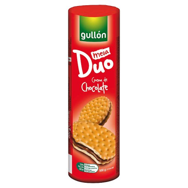 Gullon Mega Duo Chocolate Creme Biscuits 500g