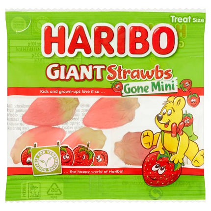 Haribo Giant Strawbs Gone Mini 16g