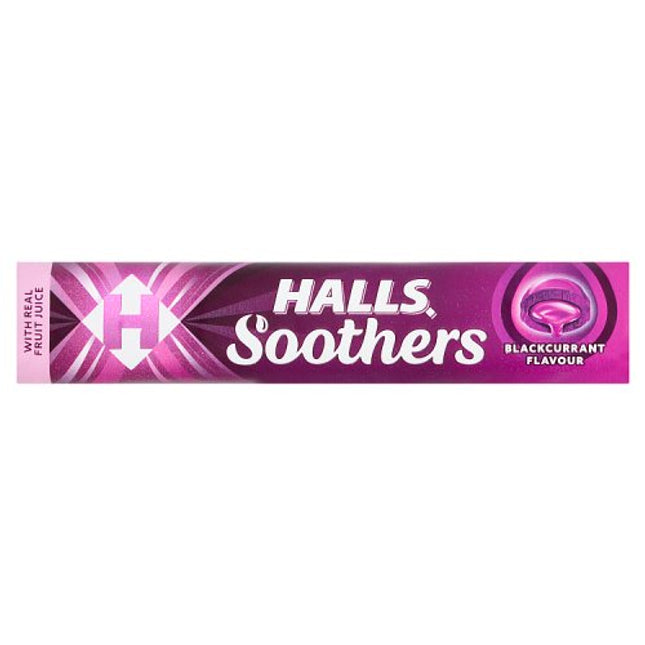 Halls Soothers Blackcurrant Juice Sweets 45g