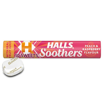 Halls Soothers Peach & Raspberry
