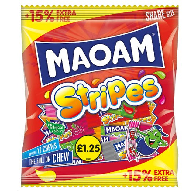 Maoam Stripes 15% Extra Free 161g £1.25