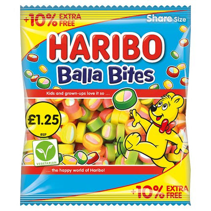 Haribo Balla Bites 10% Extra Free 154g £1.25