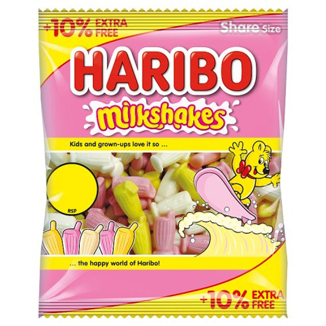 Haribo Milkshakes 154g PMP £1.25 10% Extra Free