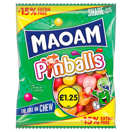 Maoam Pinballs 15% Extra Free 161g £1.25