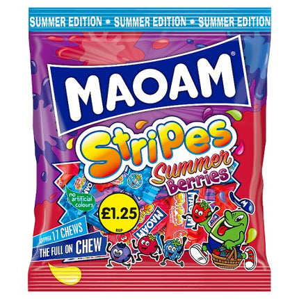 Maoam Summer Berries Stripes 140g PMP £1.25