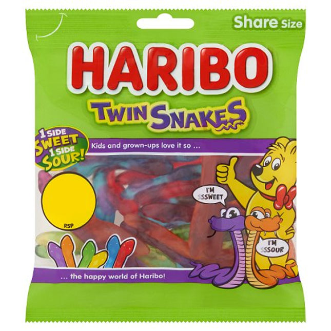 Haribo Twin Snakes 140g Pmp 1 25