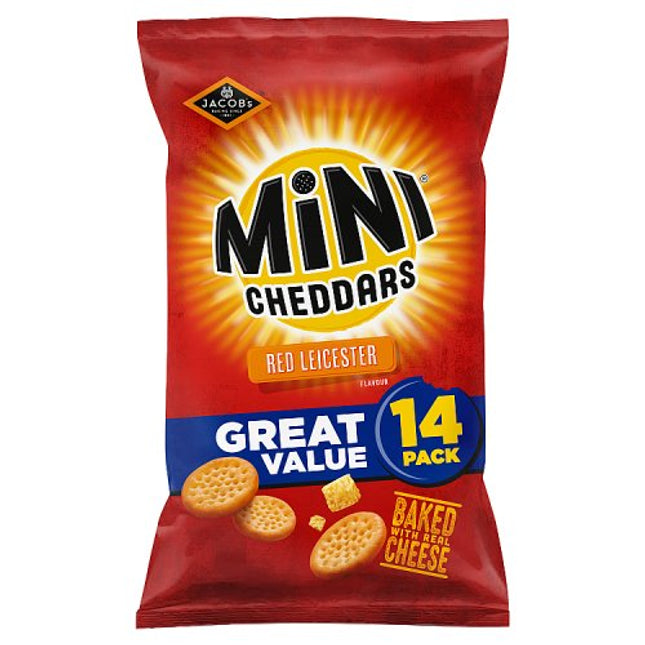 Jacob's Mini Cheddars Red Leicester Multipacks 14x23g