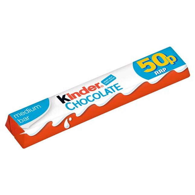 Kinder Medium Chocolate Single Bar 21g