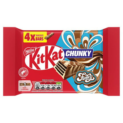 KitKat Chunky Funky Chocolate Bars 4 x 32g