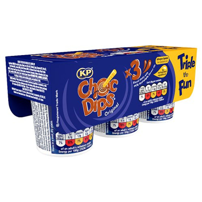 KP Choc Dips Original 3x28g