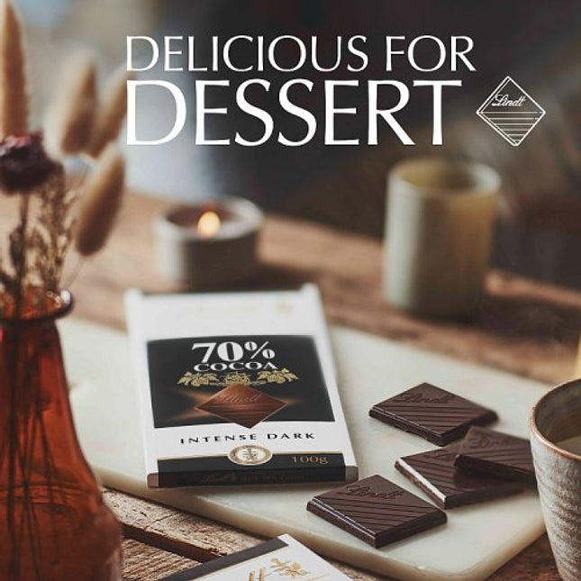 Lindt Excellence Intense Dark Chocolate 70% Cocoa 100g