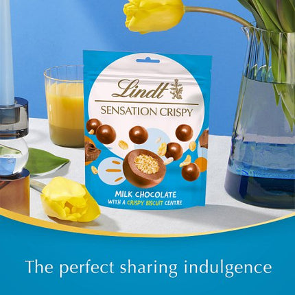 Lindt Sensations Pouch Crispy Milk Chocolate 140g