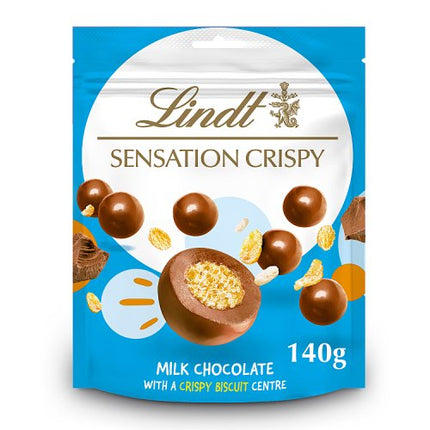 Lindt Sensations Pouch Crispy Milk Chocolate 140g