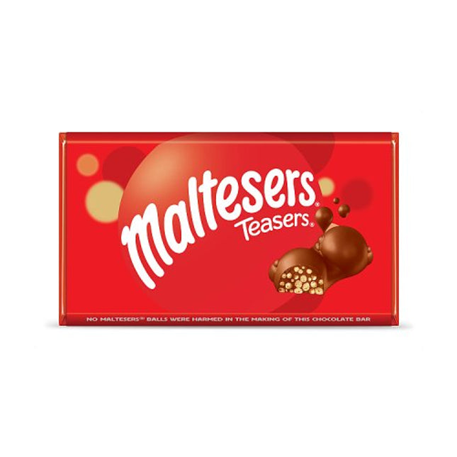 Maltesers Teasers Milk Chocolate Honeycomb Block Bar 100g