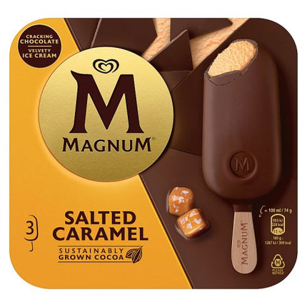 Magnum Ice Cream Sticks Salted Caramel 3x 100ml