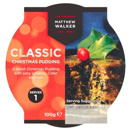 Matthew Walker Classic Vegan Christmas Pudding 100g
