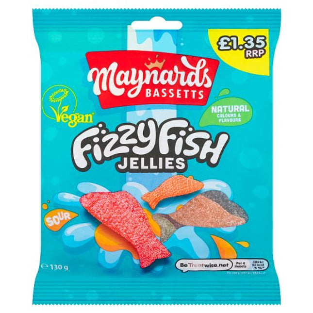 Maynard-Bassett Fizzy Fish 130g