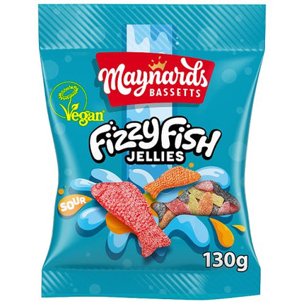 Maynards Bassetts Fizzy Fish 130g