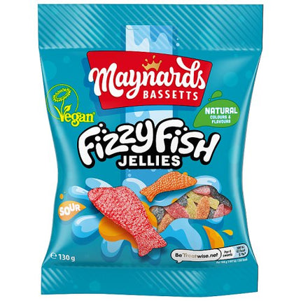 Maynards Bassetts Fizzy Fish 130g