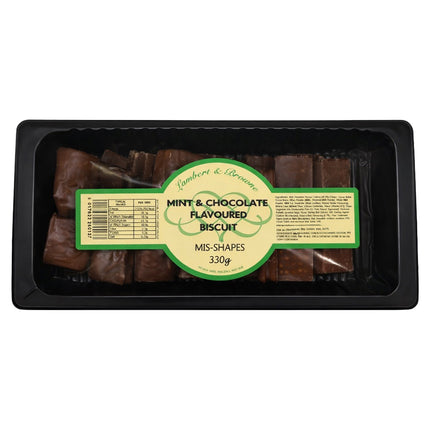 L&B Milk Choc Mint Biscuit Mis-shapes 330g