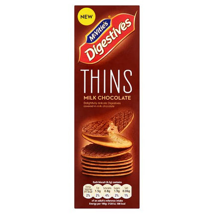 McVities Digestives Milk Thins 180g