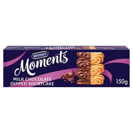 McVitie's Moments Milk Chocolate Dipped Shortcake 150g