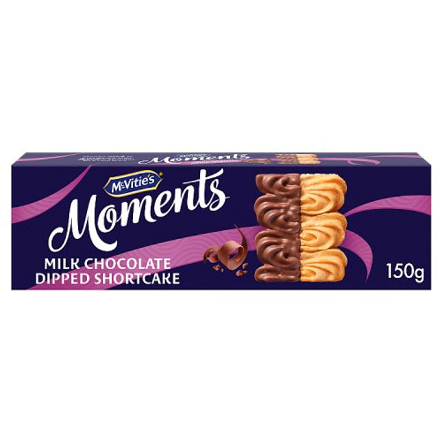 McVitie's Moments Milk Chocolate Dipped Shortcake 150g