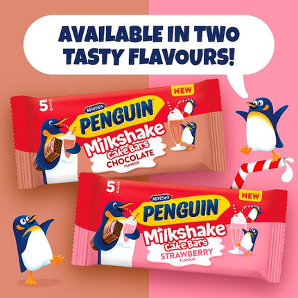 McVities Penguin Chocolate Milkshake Cake Bar 5 Pack