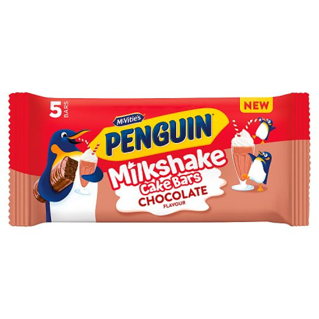 McVities Penguin Chocolate Milkshake Cake Bar 5 Pack