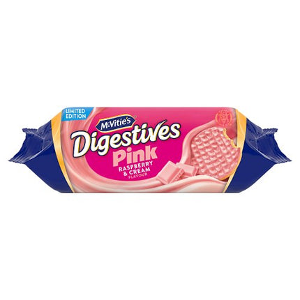Mcvities Pink Raspberry & Cream Digestive Biscuits 232g