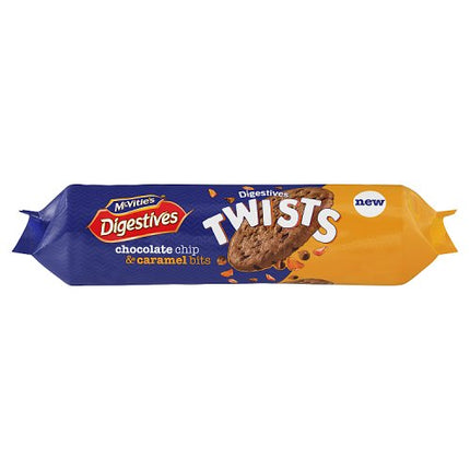 McVities Digestives Twists Choc Chip Caram