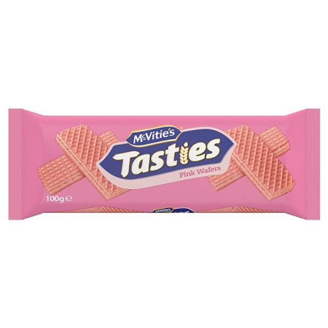 McVitie's Tasties Pink Wafer Biscuits 100g