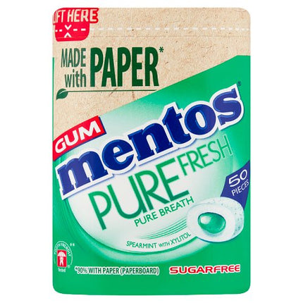Mentos Gum Pure Fresh Spearmint 50pc