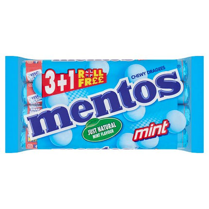 Mentos Mint Chewy Dragees Mint 3+1 Free Roll