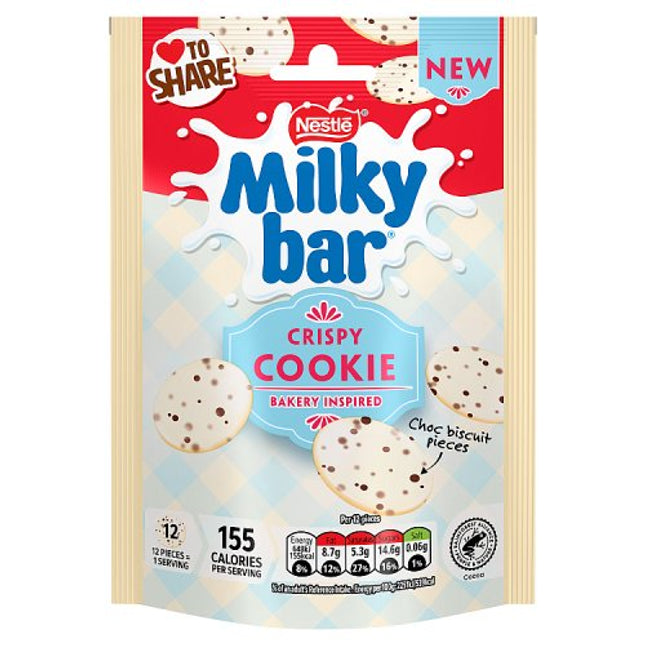Milkybar Buttons Cookie Crisp Pouch 86g