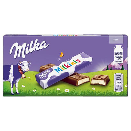 Milka Milkinis Chocolate Bar 8 pack 87.5g