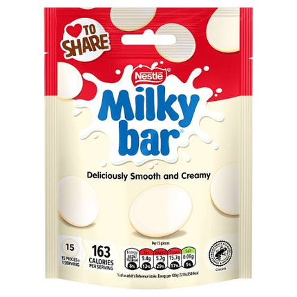 Milkybar White Chocolate Buttons Pouch 94g
