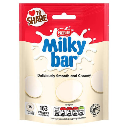 Milkybar White Chocolate Buttons Pouch 94g