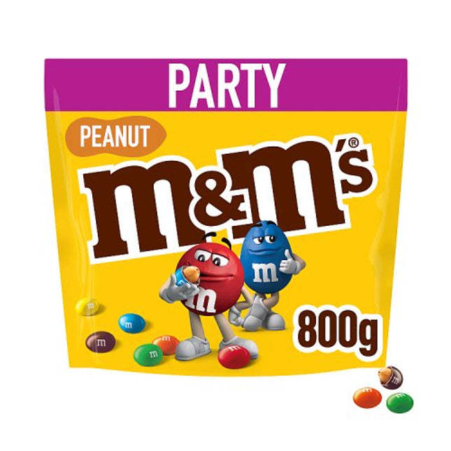 M&M's Crunchy Peanut Party Mix Bulk Snack Bag 800g